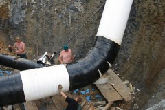 Regulacioni blok i prekidna komora pri brani ’’Rovni’’  – Q= 1200 l/s