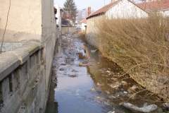 Kanal  ’’Jaz’’ u Valjevu pre izgradnje kolektora